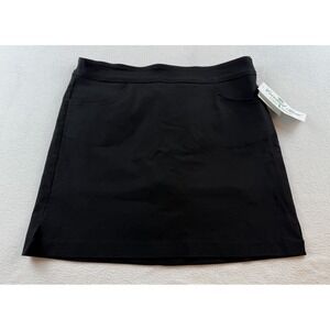 Coconut Row Palm Beach Black Skort Size 10P NWT Pockets